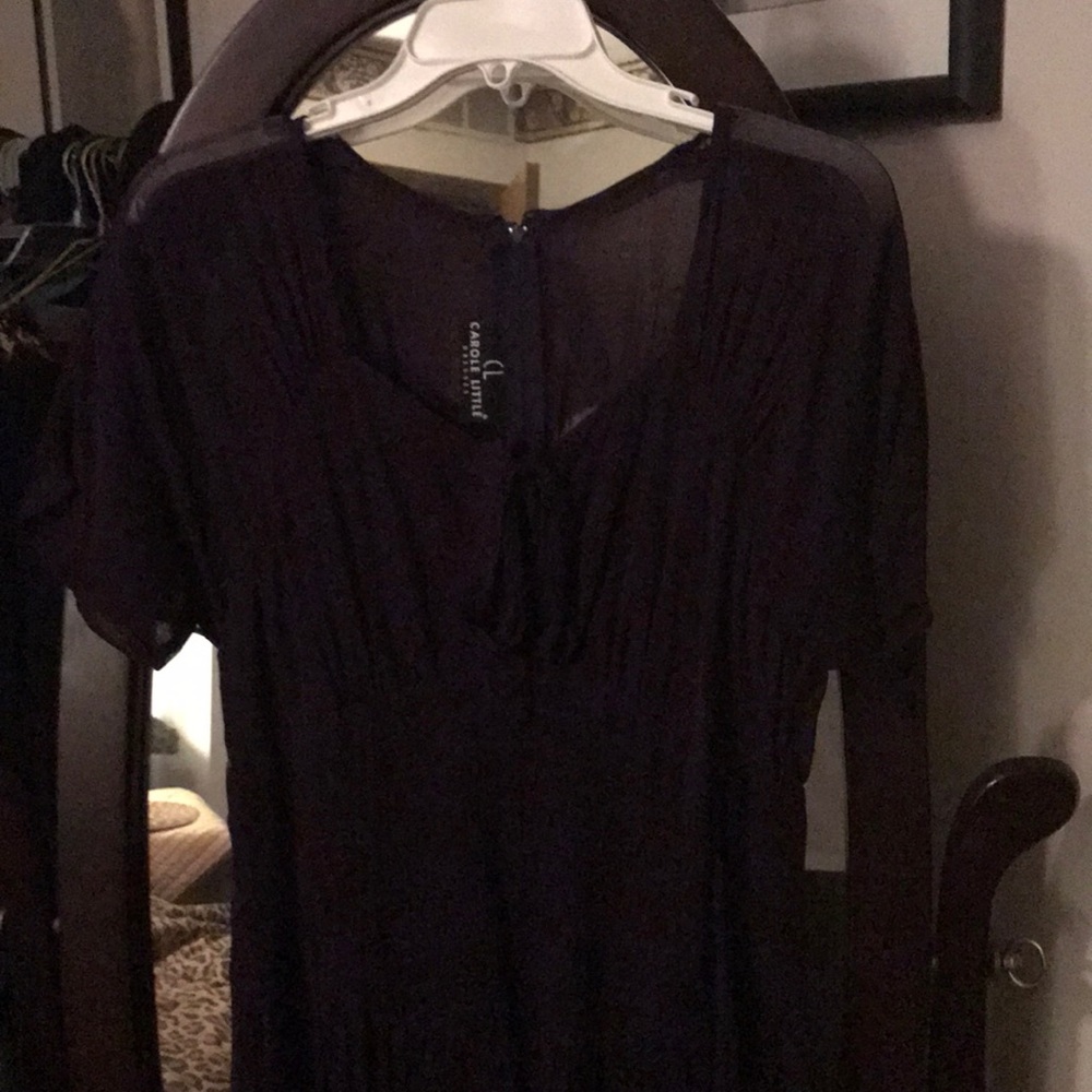 Sheer, ankle length, gathered waist, flared bottom